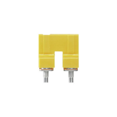 Querverbinder (Klemmen), geschraubt, gelb, 76 A, Polzahl: 2, Raster in mm: 11.90, Isoliert: Ja, Breite: 7.6 mm
