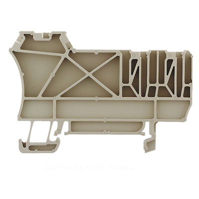 Trennwand (Klemmen), dunkelbeige, Höhe: 68 mm, Breite: 5.08 mm, V-0, Wemid