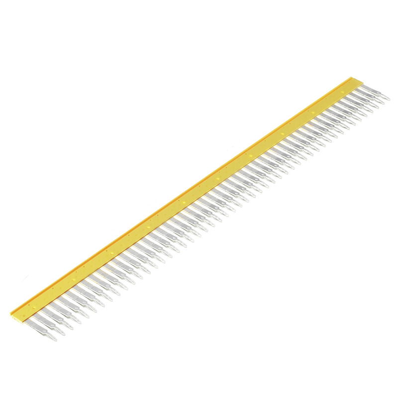 Collegamento trasversale (Morsetto), innestato, giallo, 24 A, Numero di poli: 50, Passo in mm: 5.10, Isolato: Sì, Larghezza: 2.8 mm