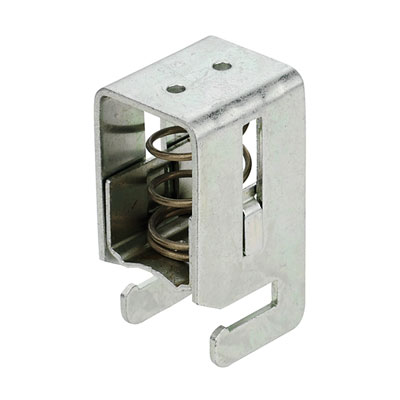 Schirmanschlussklemme, 20 mm², Raster in mm: 25.00, Kabeldurchmesser, max.: 20 mm, Stahl, einschnappbar, Direktmontage, Sammelschiene