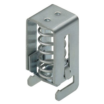 Morsetto di collegamento alla schermatura, 10 mm², Passo in mm: 18.00, Diametro del cavo, max.: 15 mm, acciaio, innestabile, Montaggio diretto, Barra 