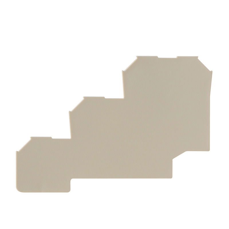 Piastra terminale per morsetti, Beige scuro, Posizione verticale: 65.65 mm, Larghezza: 1.5 mm, V-0, Wemid, bloccabile: Sì