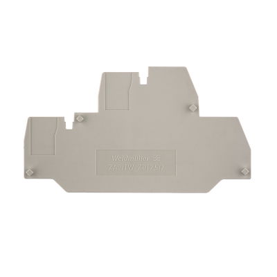 Pareti di separazione (Morsetto), Beige scuro, Posizione verticale: 80.5 mm, Larghezza: 2.5 mm, V-0, Wemid