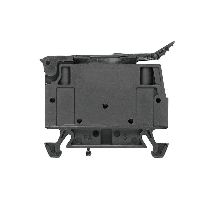Morsetto componibile portafusibile, Collegamento a vite, nero, 4 mm², 6.3 A, 250 V, Numero di collegamenti: 2, Numero di piani: 1, TS 35