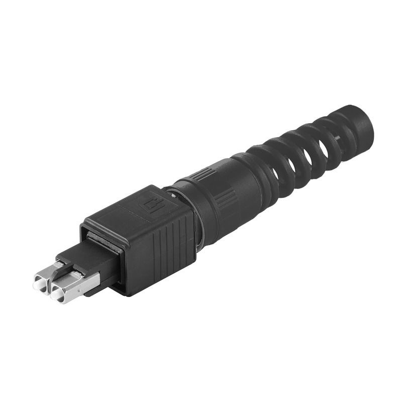 Connettore FO, IP67, Collegamento 1: SCRJ, Collegamento 2: Sistema di collegamento rapido: crimpatura, taglio, POF