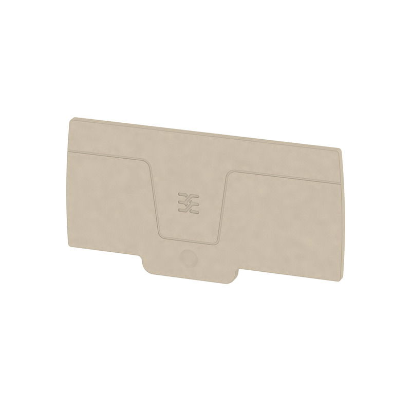 Piastra terminale per morsetti, Beige scuro, Posizione verticale: 87.2 mm, Larghezza: 2.4 mm, V-0, Wemid, bloccabile: Sì