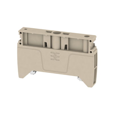Endwinkel, dunkelbeige, TS 35, V-0, WEMID GF 30, Breite: 8 mm, 130 °C
