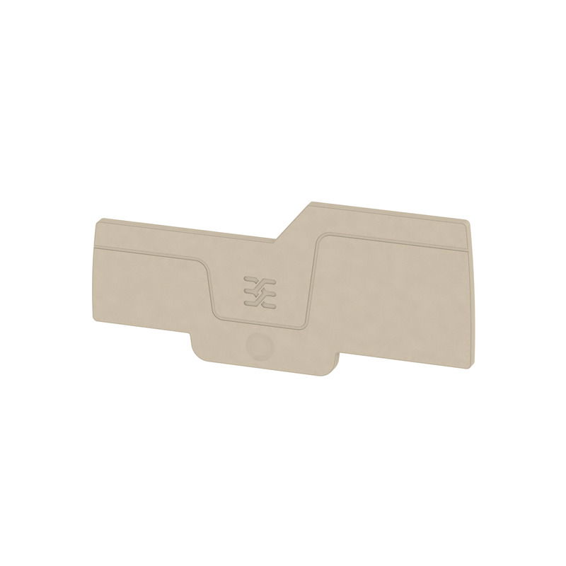 Piastra terminale per morsetti, Beige scuro, Posizione verticale: 78 mm, Larghezza: 2.1 mm, V-0, Wemid, bloccabile: Sì