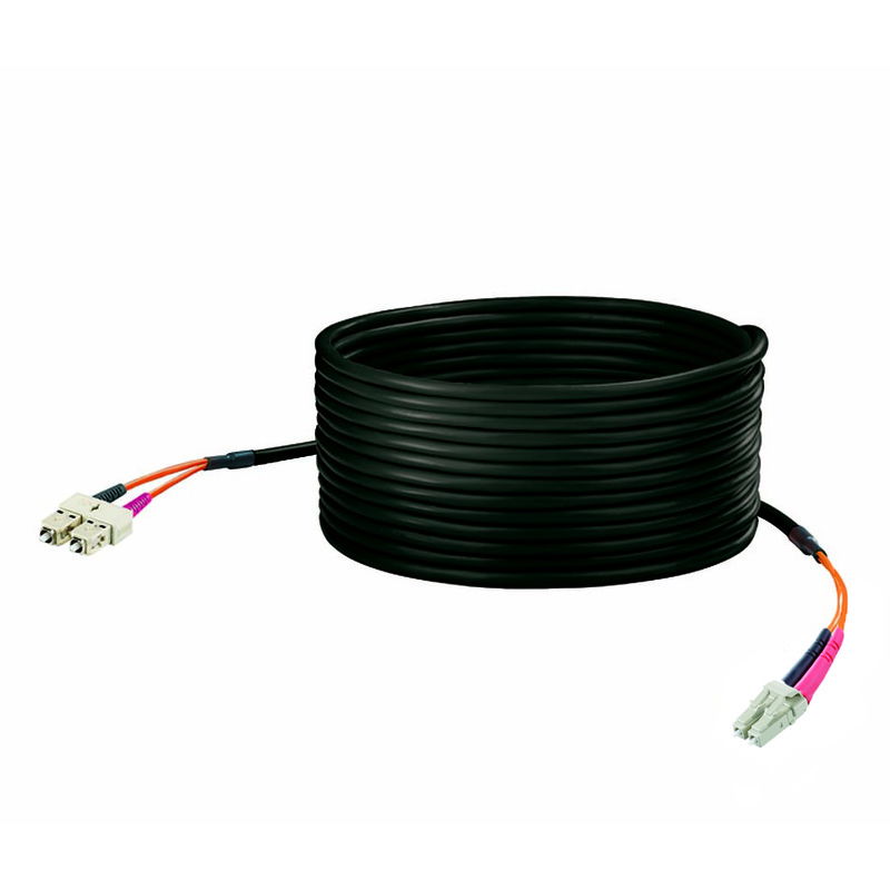 (Preconfezionato) Cavo dati in fibra ottica, Breakout catena portacavi, LC-Duplex IP20, SC Duplex IP20, PUR, 9 µm, 2 m