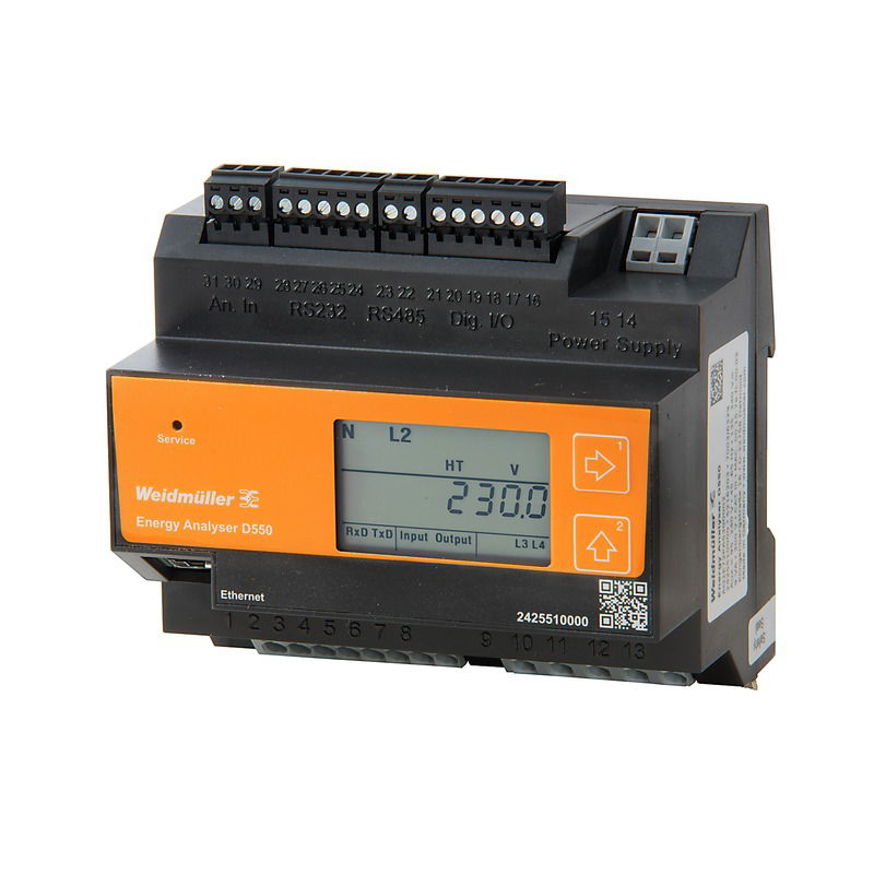 Dispositivo di misurazione quantità elettrica, 480 V, Modbus RTU, Modbus-Gateway, Modbus TCP/IP, Modbus RTU over Ethernet, SNMP, BACnet (optional)