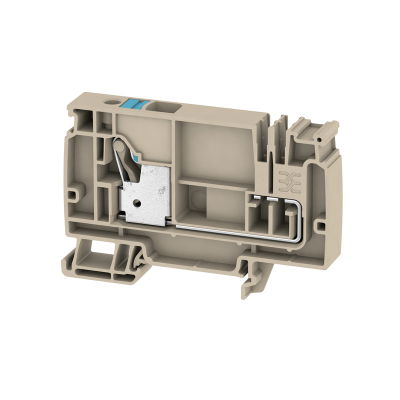 Einspeiseklemme, PUSH IN, dunkelbeige, 10 mm², 57 A, 250 V, Anzahl Anschlüsse: 1, Anzahl der Etagen: 1, TS 35, V-0, Wemid