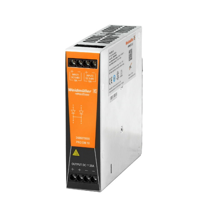 Modulo a diodi (Alimentatore), 24 V DC, 20 A, > 97 % @ 24 V Tensione in ingresso, 466 W