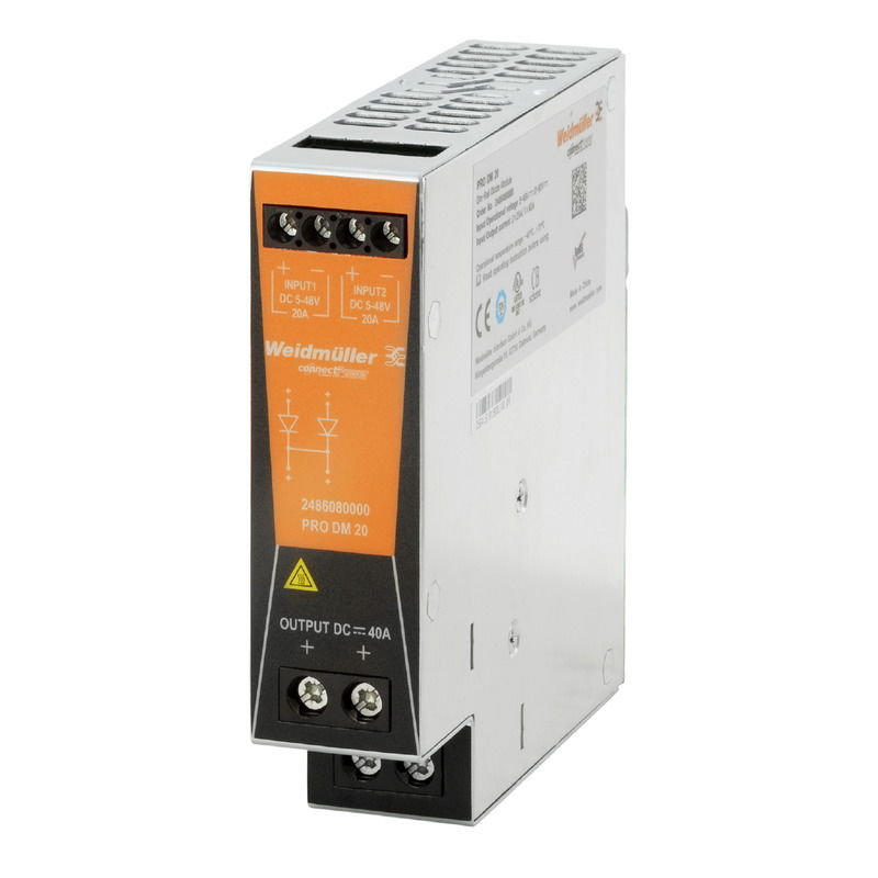 Modulo a diodi (Alimentatore), 24 V DC, 40 A, > 97 % @ 24 V Tensione in ingresso, 932 W