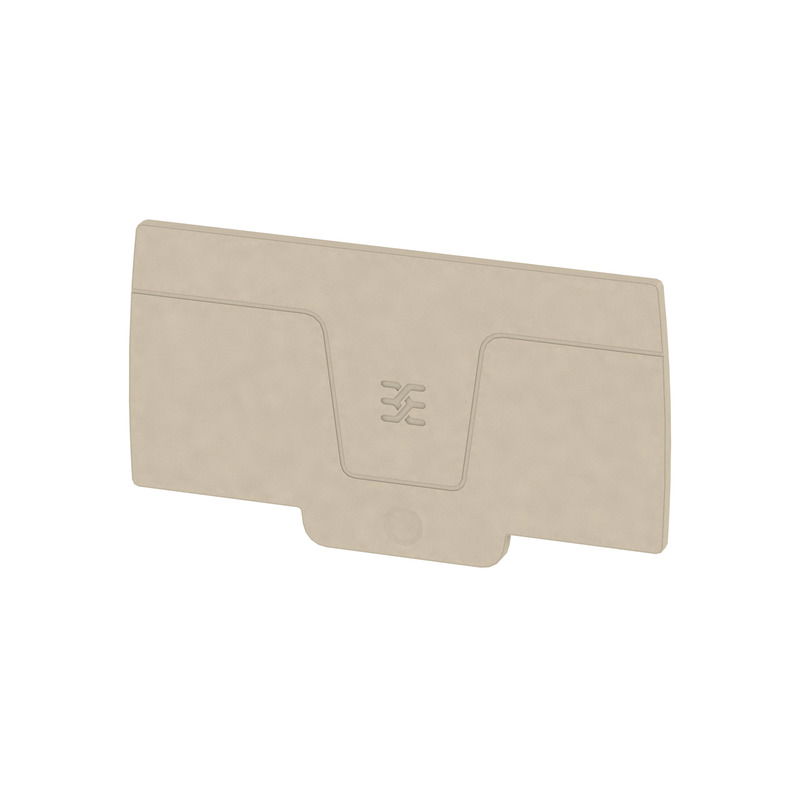Piastra terminale per morsetti, Beige scuro, Posizione verticale: 78.83 mm, Larghezza: 2.1 mm, V-0, Wemid, bloccabile: Sì
