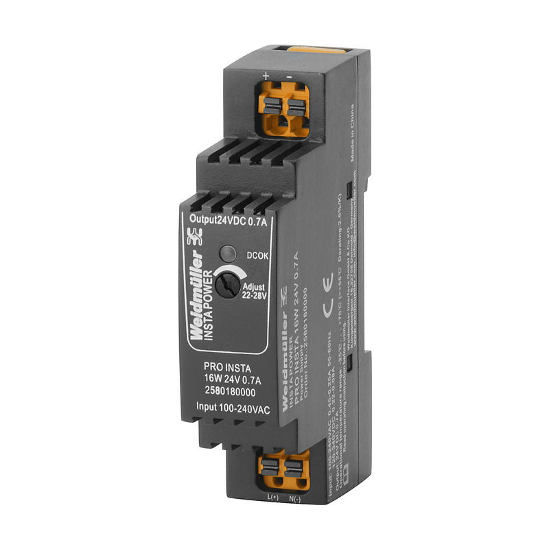 Alimentazione elettrica, 16 W, 0.7 A @ 55 °C