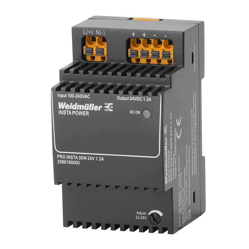 Alimentazione elettrica, 30 W, 1.3 A @ 55 °C