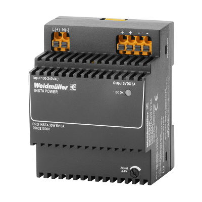 Alimentazione elettrica, 30 W, 6 A @ 55 °C