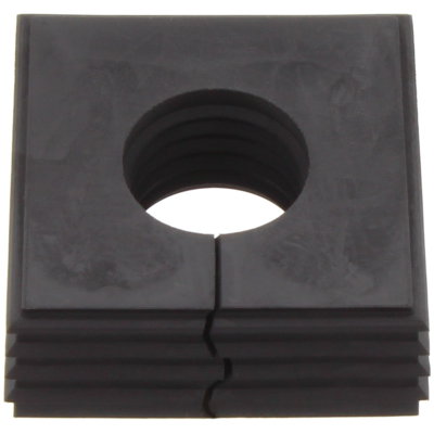 Kabeltülle geschlitzte (Kabeleinführungssystem), 19 mm, 20 mm, -40 °C, 120 °C, TPE, tiefschwarz