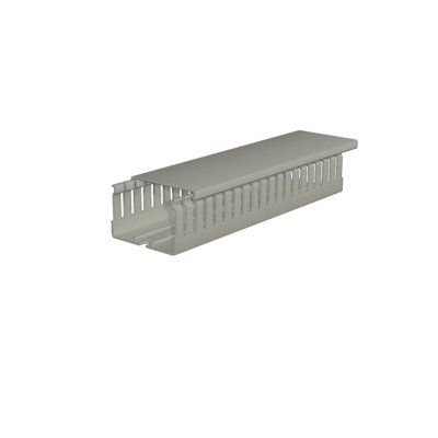 Verdrahtungskanal, Höhe: 100 mm, Breite: 100 mm, geschlitzt, Schlitzbreite: 4.00 mm, Schlitzabstand: 6.00 mm