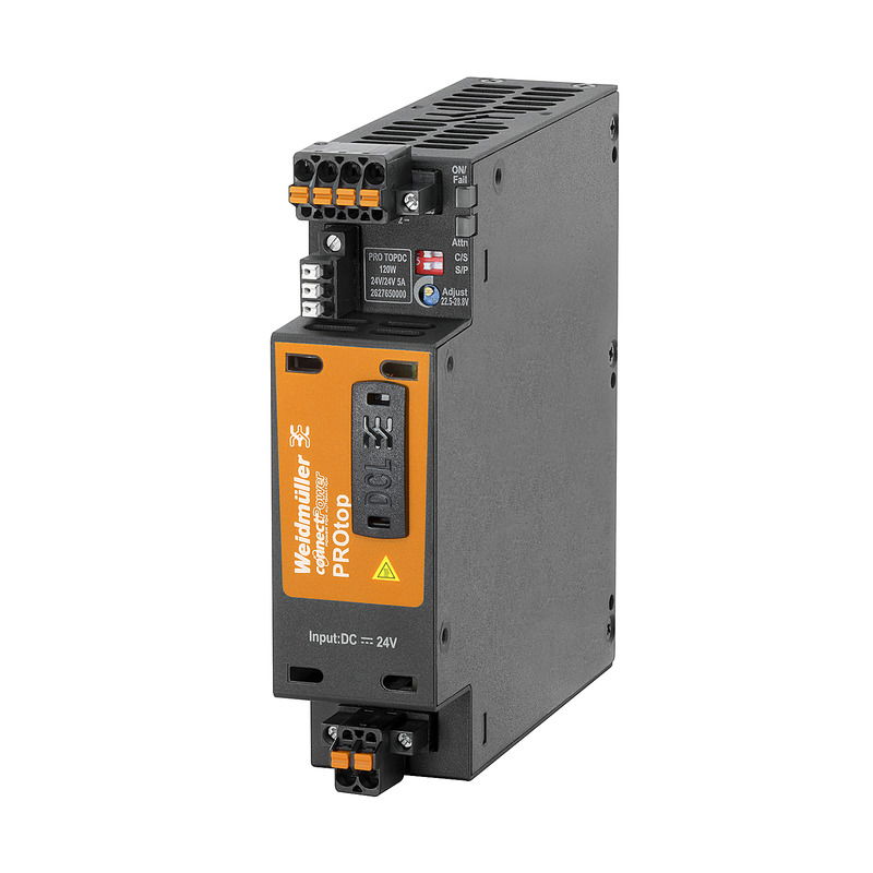 Convertitore DC/DC, Convertitori DC/DC, 24 V DC, 24 V DC ± 1 %, 120 W, 89%