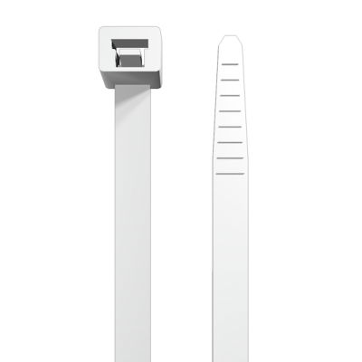 Fascetta serracavo, Larghezza: 7.5 mm, 540 N, bianco, Classe d'infiammabilità UL 94: V-0, Campo delle temperature di impiego : -40...85 °C