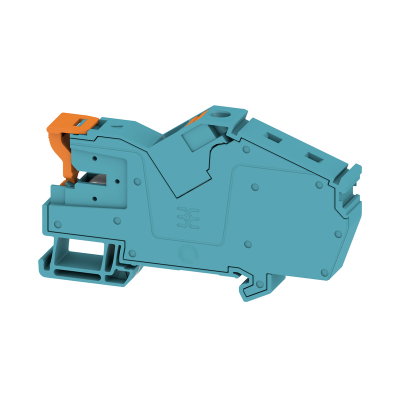 Installations-Etagenklemme, PUSH IN, blau, 16 mm², 76 A, 1000 V, Anzahl Anschlüsse: 2, Anzahl der Etagen: 1