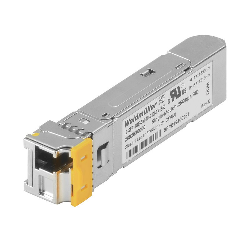 SFP Transceiver, 1000 Mbps, Singlemode BiDi, LC-Simplex, 20 km, -40 °C-85 °C