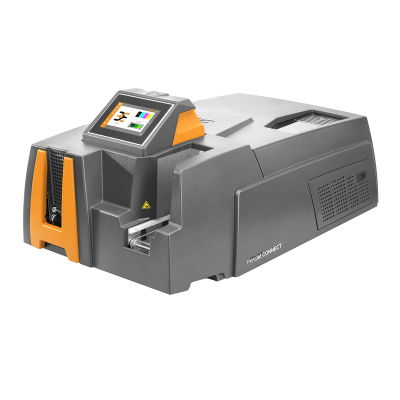 Stampante, Stampa a getto d'inchiostro, MultiCard, MetalliCard, 1200 DPI, USB, LAN, Wi-Fi, 230 V AC / 16 A, 115 V AC / 20 A, Software: M-Print<sup>®</