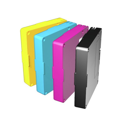 Tintentank (Drucker), gelb, schwarz, cyan, magenta, 1 ST