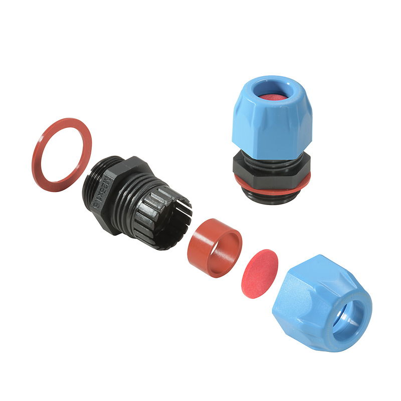 Pressacavo Ex (plastica), VG Exi 7J (pressacavo in plastica Ex 7J Exi), diritto, M 25, 10 mm, OD min. 14 - OD max. 18 mm, IP54, IP66, IP67, IP68 - 5 b