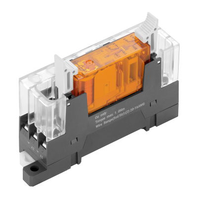 Modulo a relè, 24 V DC ±10 %, LED verde, 1 contatti NC e 3 contatti NA a guida forzata (EN 61810-3 tipo A) (AgSnO dorato) , 250 V AC, 6 A, Collegament