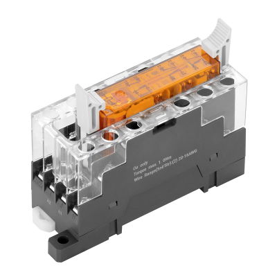 Modulo a relè, 24 V DC ±10 %, LED verde, 2 contatti NC e 4 contatti NA a guida forzata (EN 61810-3 tipo A) (AgSnO dorato) , 250 V AC, 6 A, Collegament