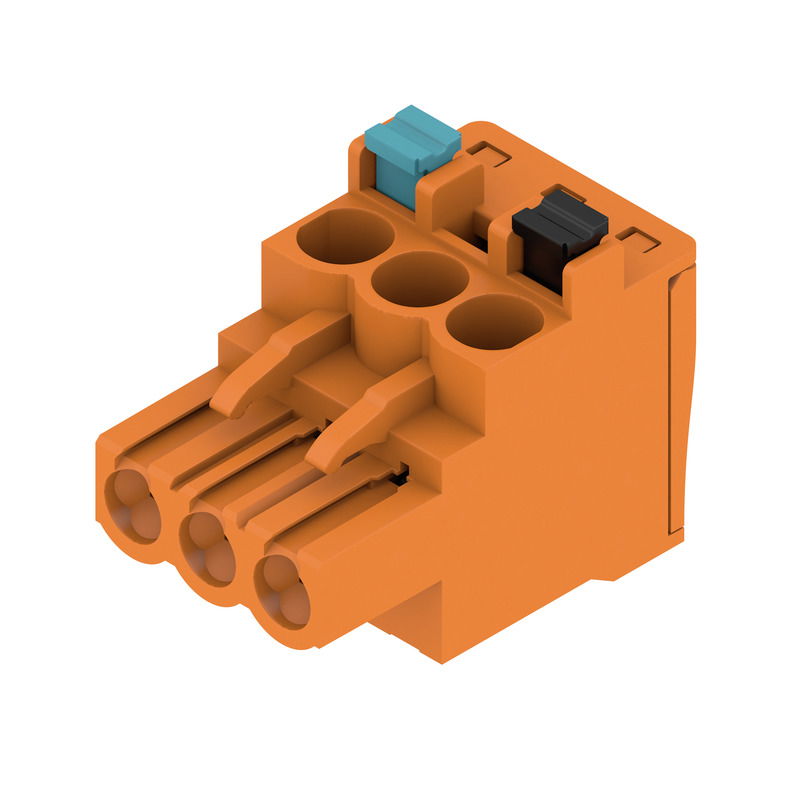 Leiterplattensteckverbinder (Leiteranschluss), 1000 V, 24 A, Raster in mm: 5.08, 3.31 mm², Polzahl: 3, PUSH IN mit Betätigungselement, Zugfederanschlu