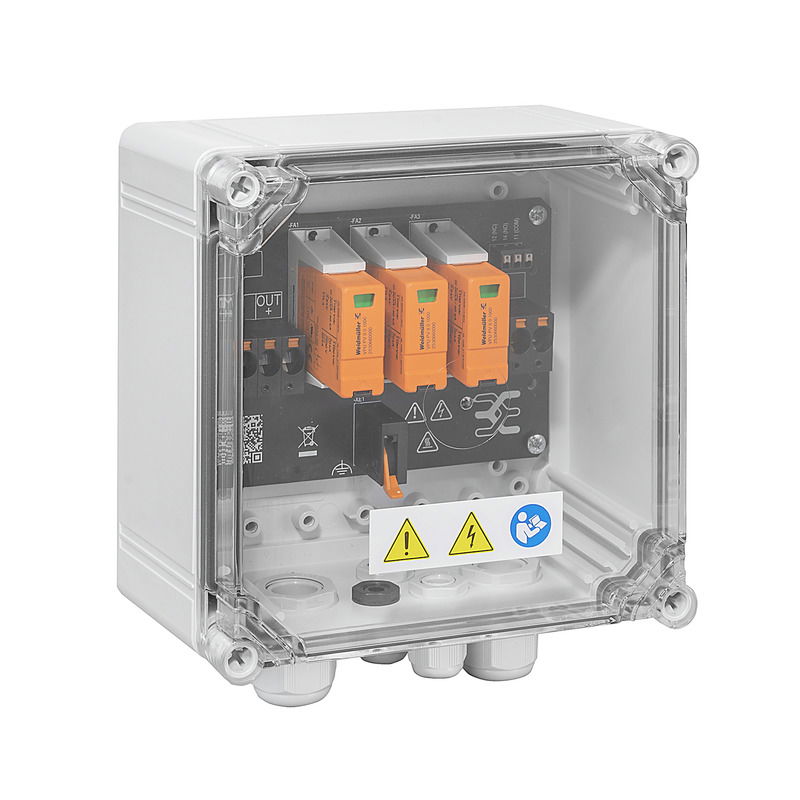 Generatoranschlusskasten, PV Next, 1100 V, 1 MPP, 2 Eingänge/1 Ausgang pro MPP, Überspannungsschutz II, Verschraubung