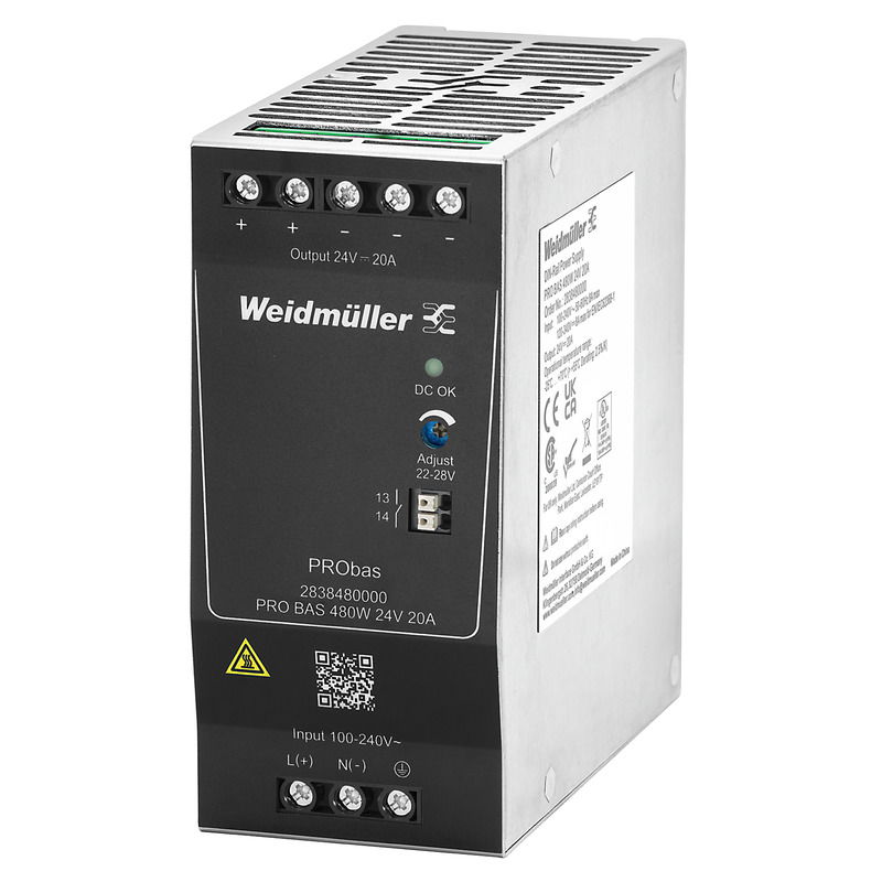 Alimentazione elettrica, Alimentazione di corrente, alimentatore switching, 480 W, 20 A @ 55 °C