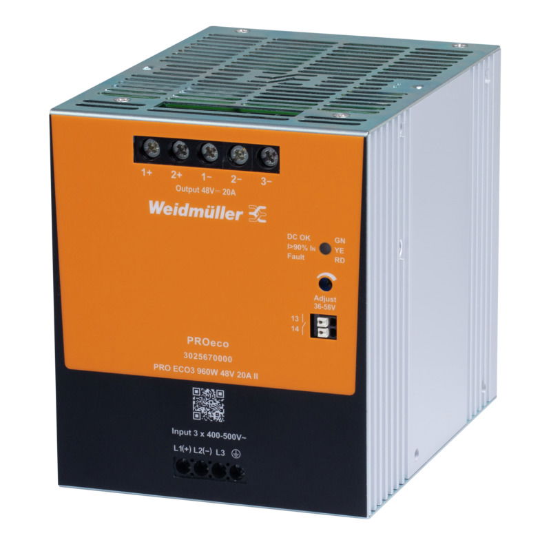 Alimentazione elettrica, Alimentazione di corrente, alimentatore switching, 960 W, 20 A @ 55 °C