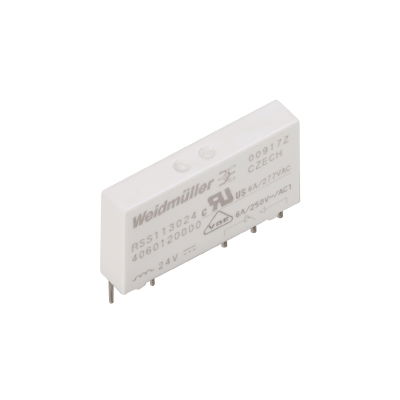 Minirelè di commutazione, 12 V DC, No, 1 Contatto di scambio (AgNi) , 250 V AC, 6 A, Tasto di prova disponibile: No