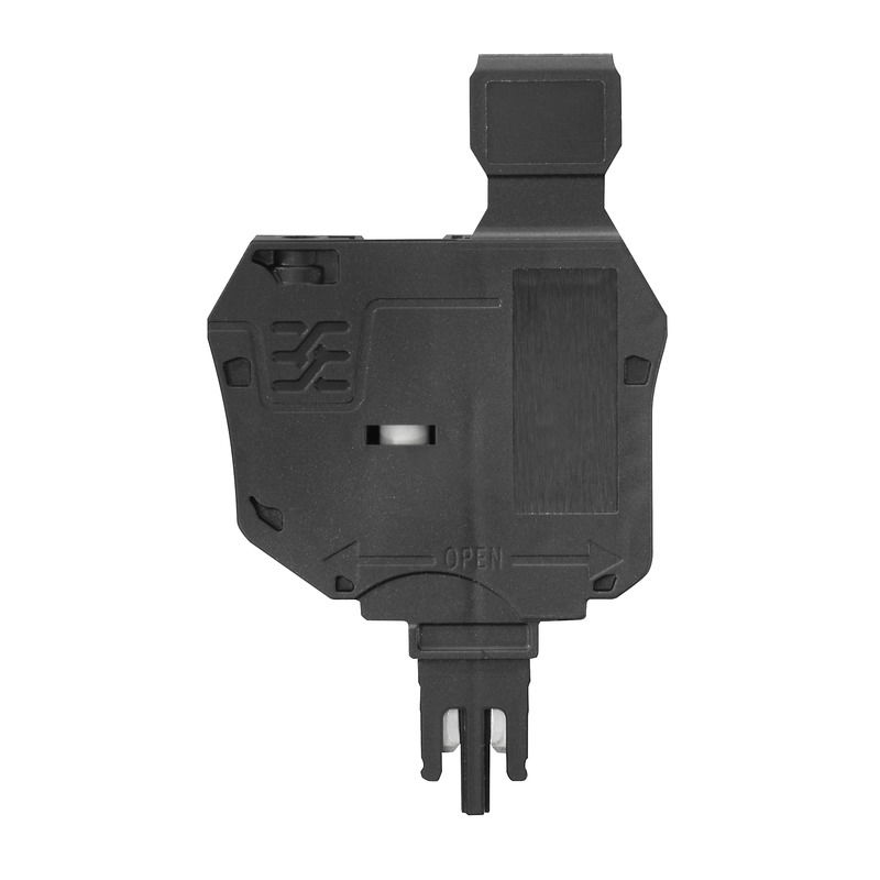Portafusibile per morsetto componibile passante, nero, 6.3 A, innestabile, V-0, Wemid