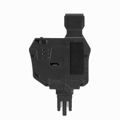 Portafusibile per morsetto componibile passante, nero, 2.31 mA, innestabile, V-0, Wemid