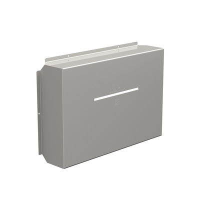 Regenhaube (Gehäuse), Sonnenblende, 641 x 424.5 x 136.3 mm, Edelstahl, unbehandelt, gebürstet, silbergrau