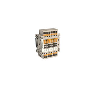 Trenn- und Messtrenn-Reihenklemme, PUSH IN, dunkelbeige, 2.5 mm², 20 A, 500 V, Anzahl Anschlüsse: 16, Anzahl der Etagen: 1
