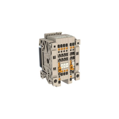 Trenn- und Messtrenn-Reihenklemme, PUSH IN, dunkelbeige, 1.5 mm², 10 A, 400 V, Anzahl Anschlüsse: 12, Anzahl der Etagen: 1