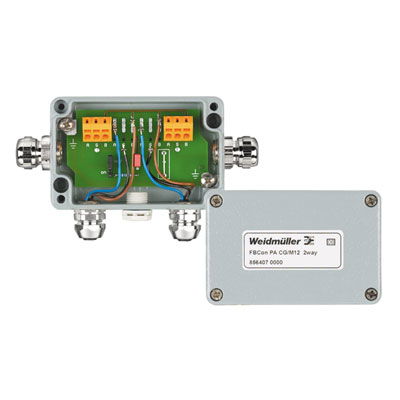 Ripartitore bus di campo, Ripartitore a 2 canali, Materiale base della custodia: Alluminio, Aluminum, Profibus PA, Fieldbus Foundation