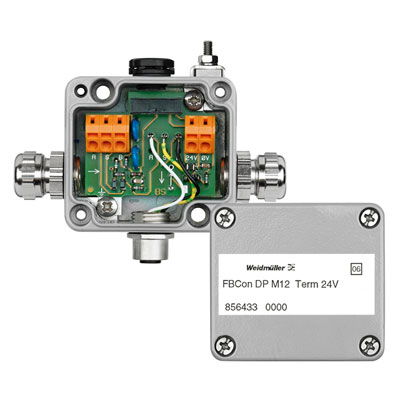 Ripartitore bus di campo, Ripartitore a 1 canale, Materiale base della custodia: Alluminio, Profibus DP, Modbus RS485