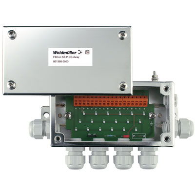 Ripartitore bus di campo, Ripartitore a 4 canali, Materiale base della custodia: Acciaio, inossidabile, Aluminum, Profibus PA, Fieldbus Foundation