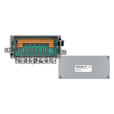 Ripartitore bus di campo, Ripartitore a 8 canali LIMITER, Materiale base della custodia: Alluminio, AISi12, Aluminum, Profibus PA, Fieldbus Foundation