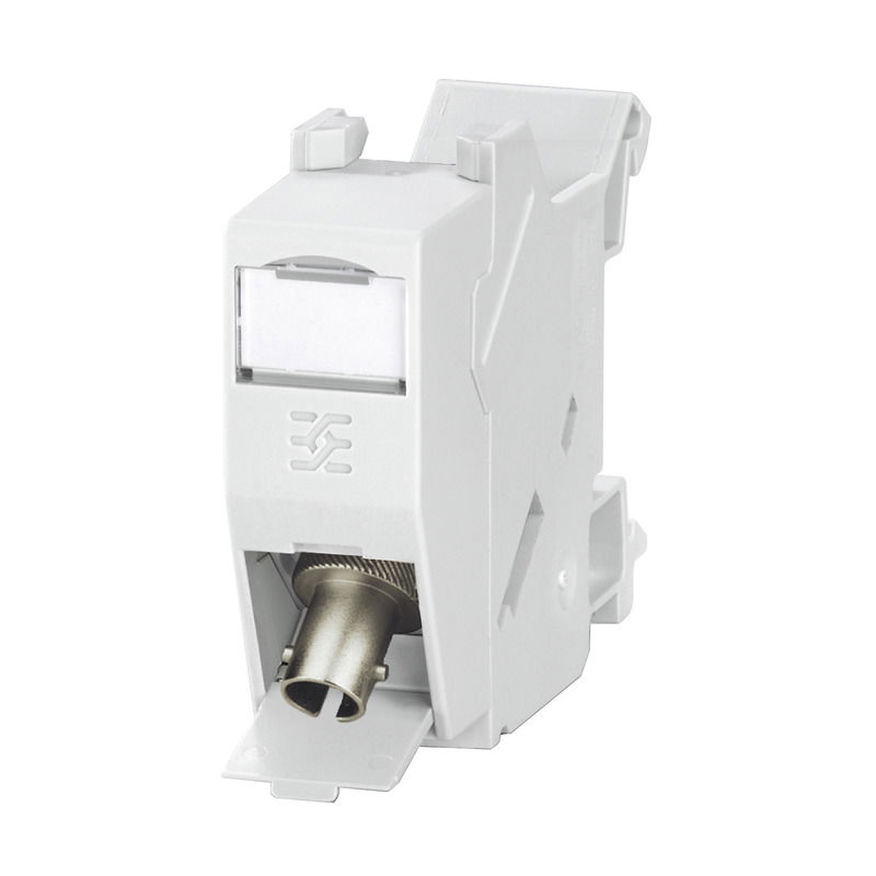Connettore a innesto passante per fibra ottica, IP20, ST, ST