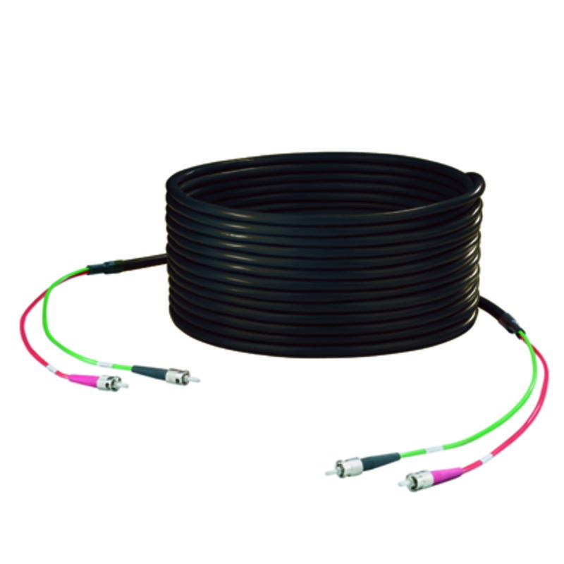 (Preconfezionato) Cavo dati in fibra ottica, Breakout catena portacavi, ST IP20, ST IP20, PUR, 62.5 µm, 30 m