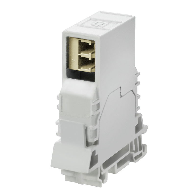 Connettore a innesto passante per fibra ottica, IP20, LC Duplex, LC Duplex, Multimode, GOF, POF