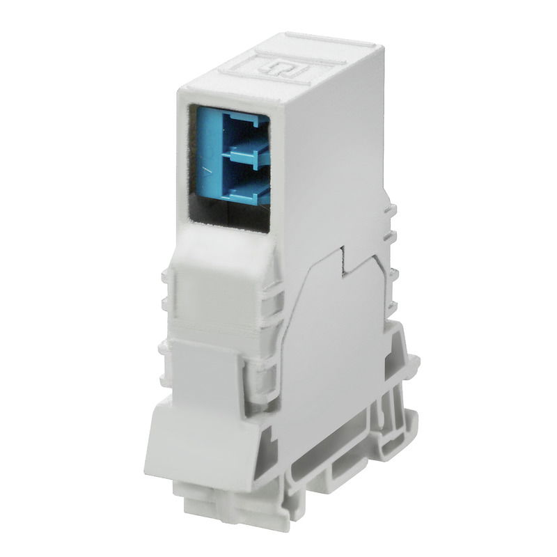Connettore a innesto passante per fibra ottica, IP20, LC Duplex, LC Duplex, Singlemode
